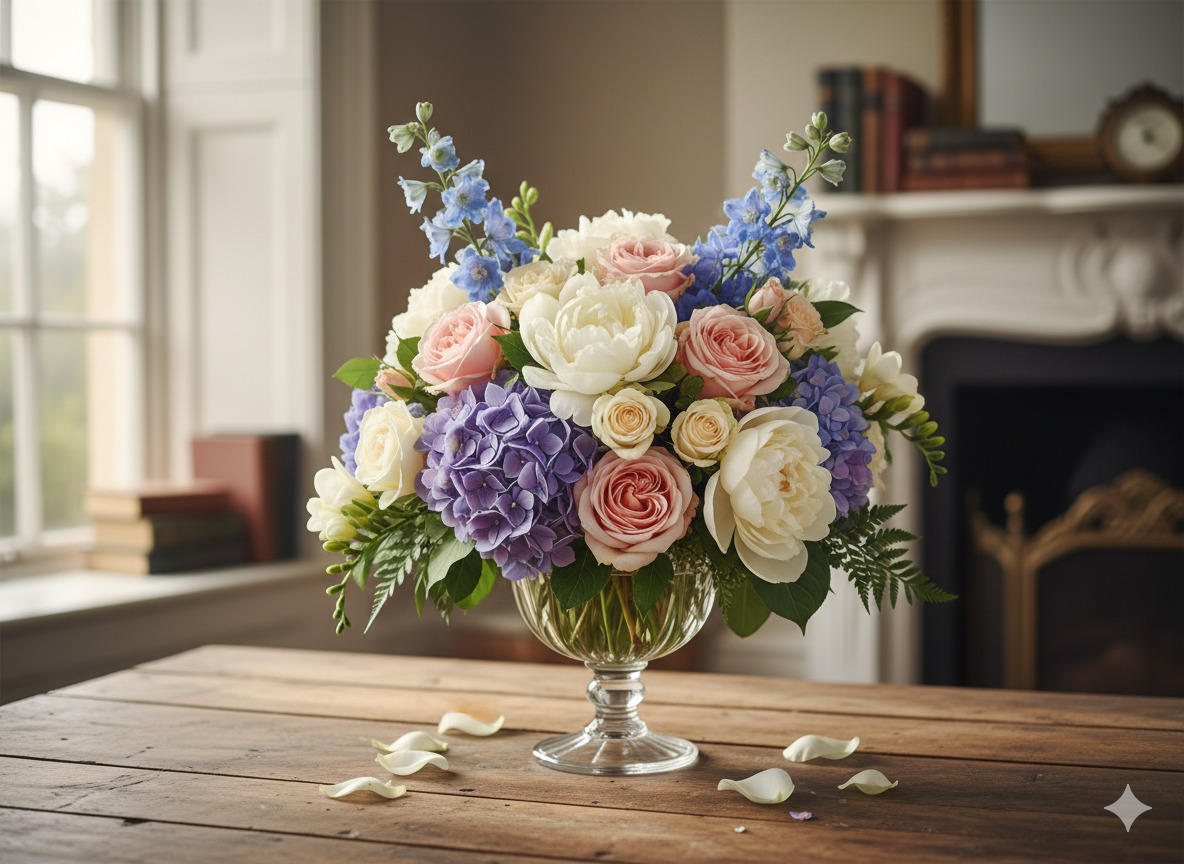 Classic seasonal bouquet arrangement