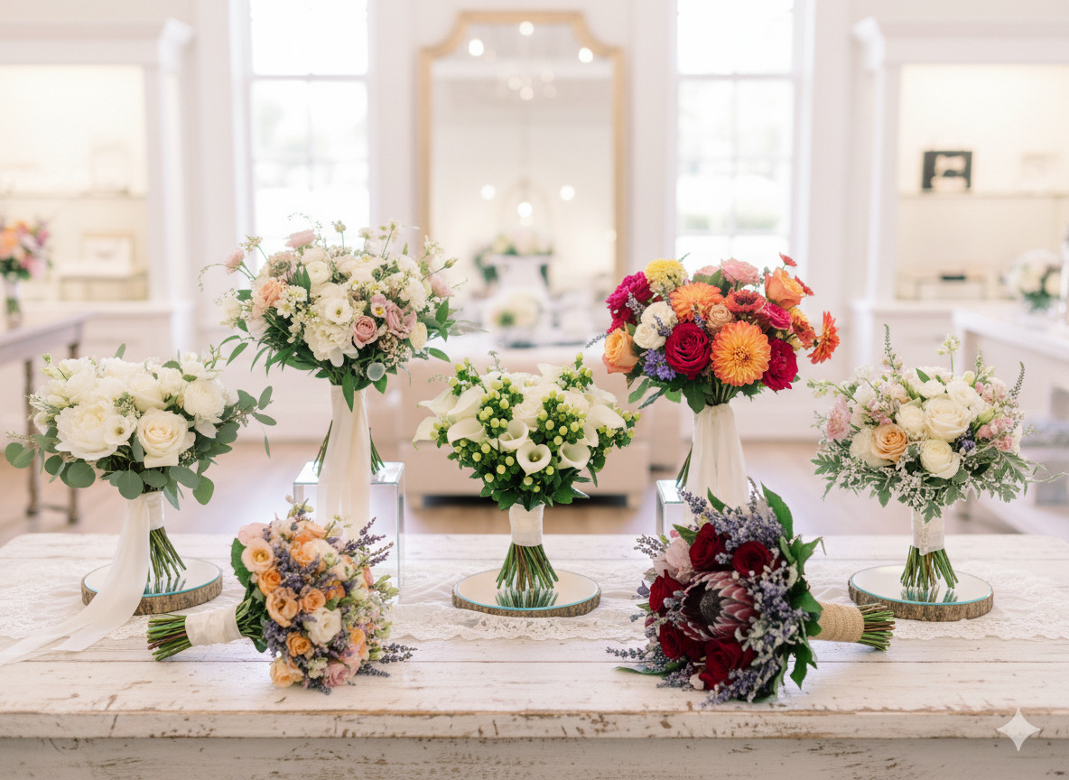 Wedding bouquet collection design